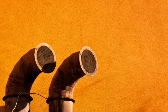 City skyline showing diverse buildings